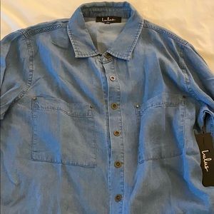 Lulus denim Button up top